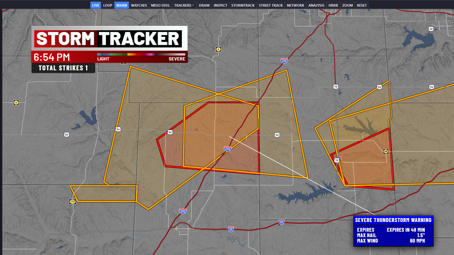 Severe cell near Ottawa